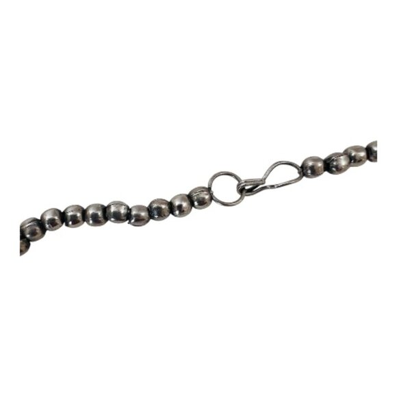 VTG Multi-strand Coral/ Turquoise Colored Statement Necklace with Tibetan Silver - Picture 3 of 6